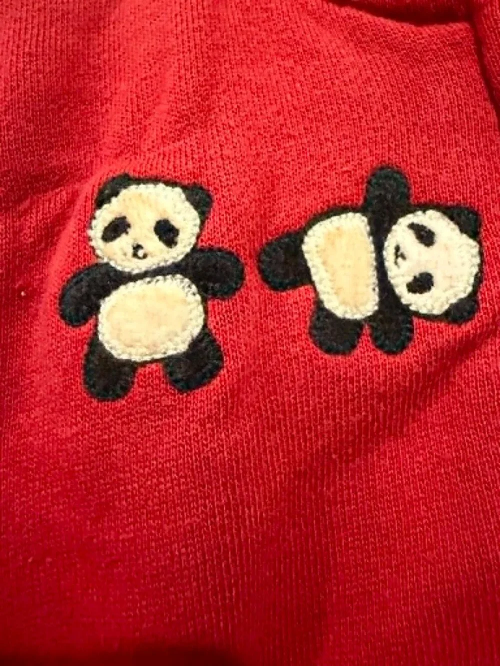 Gymboree NWT Little Panda Cotton Hoodie Jacket Pants Embroider Panda 3- 6 mos